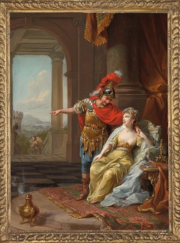Marco Antonio visita Cleopatra dopo la sconfitta di Ottaviano - Harvard Art Museums